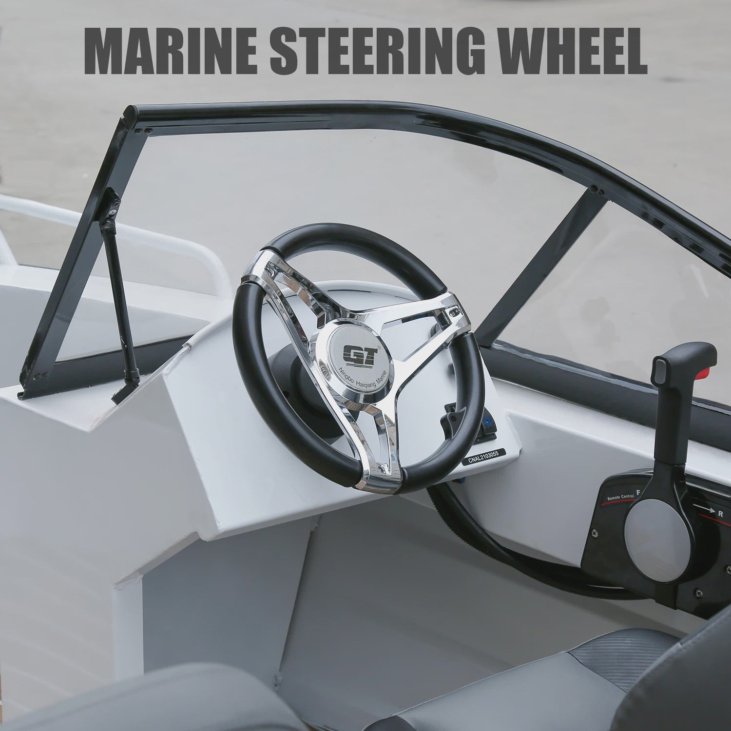 GT Marine Stuurwiel voor Buitenboordmotor - Polyamide & Chroom