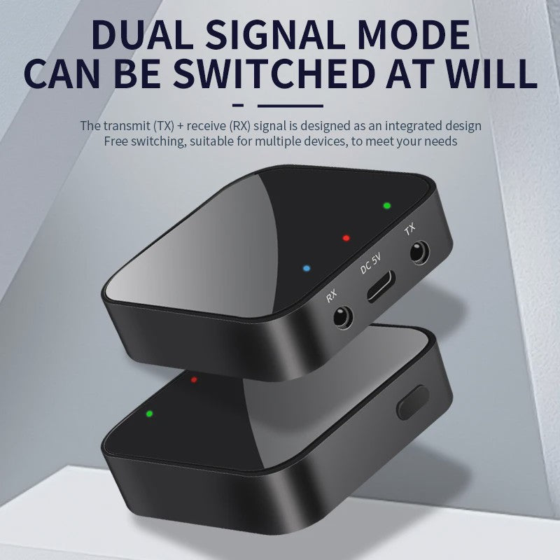 Bluetooth 6.0 Audio Ontvanger & Zender - Draadloze AUX Adapter voor Auto, PC, TV