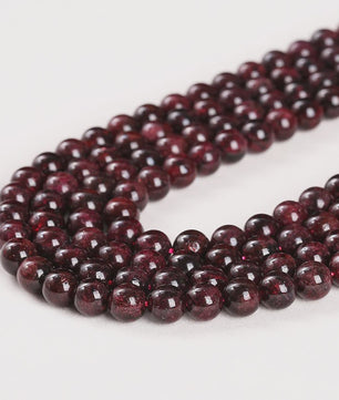 Natuurlijke Donkerrode Granaat Kralen Rond - 4-10mm - Sieraden Maken DIY Ketting Armband
