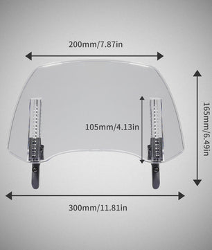 Universele Motor Windscherm Verlenging - Verstelbare Winddeflector voor BMW R1250GS, Honda, Suzuki