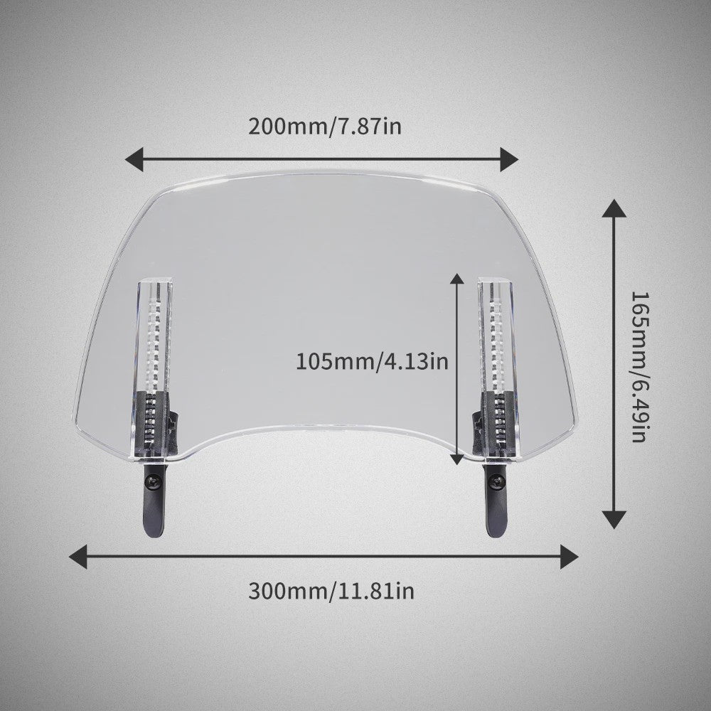Universele Motor Windscherm Verlenging - Verstelbare Winddeflector voor BMW R1250GS, Honda, Suzuki