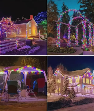 Zonne-energie Tuinslingers met 8 Modi - Waterdichte Draadverlichting voor Buitenfeesten en Kerst