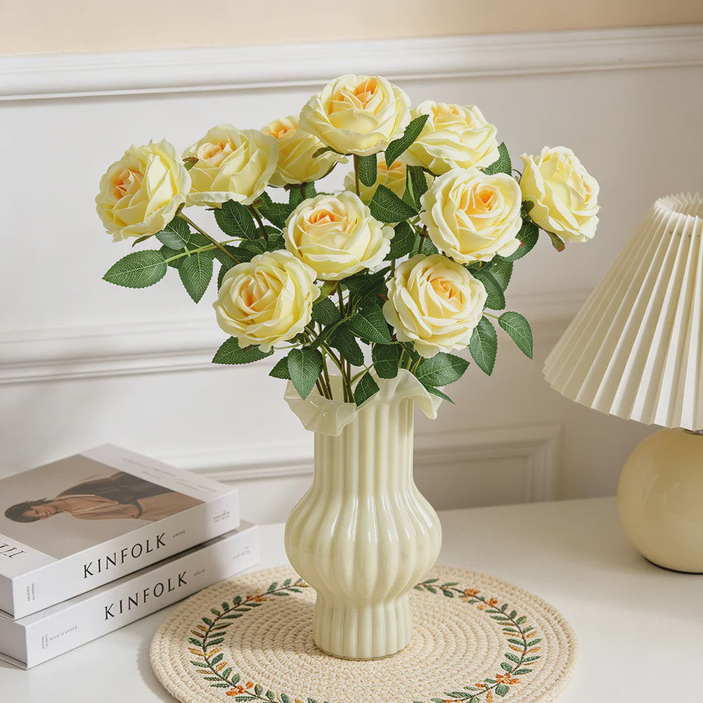 Set van 5 of 10 Kunst Rozen (50cm) - Realistische Nepbloemen voor Decoratie