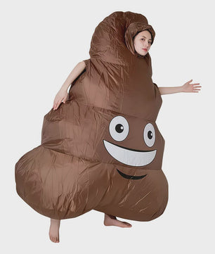 Grappig Opblaasbaar Poep Kostuum - Unieke Feest & Festival Outfit