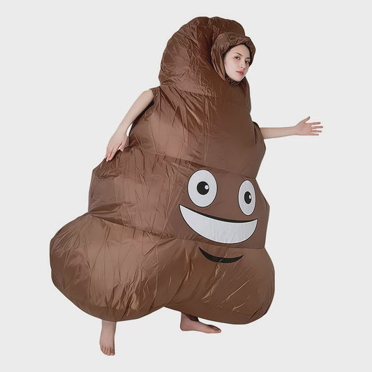 Grappig Opblaasbaar Poep Kostuum - Unieke Feest & Festival Outfit