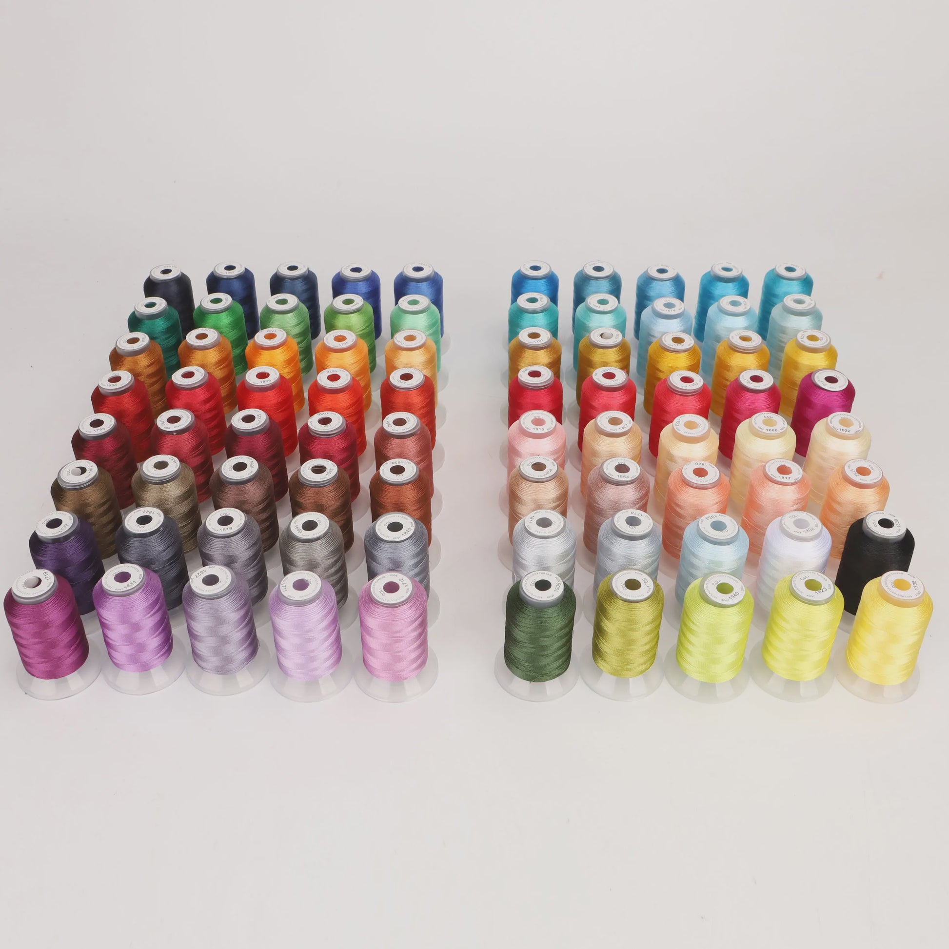 80 Kleuren Premium Polyester Borduurzijde Set - 500M Spoelen voor Huisborduurmachines