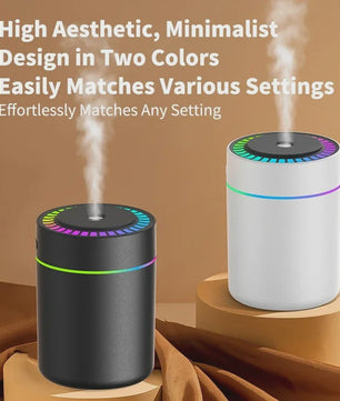 180ML Mini Luchtbevochtiger & Aroma Diffuser met USB en Sfeerverlichting - Ideaal voor Auto, Huis & Slaapkamer