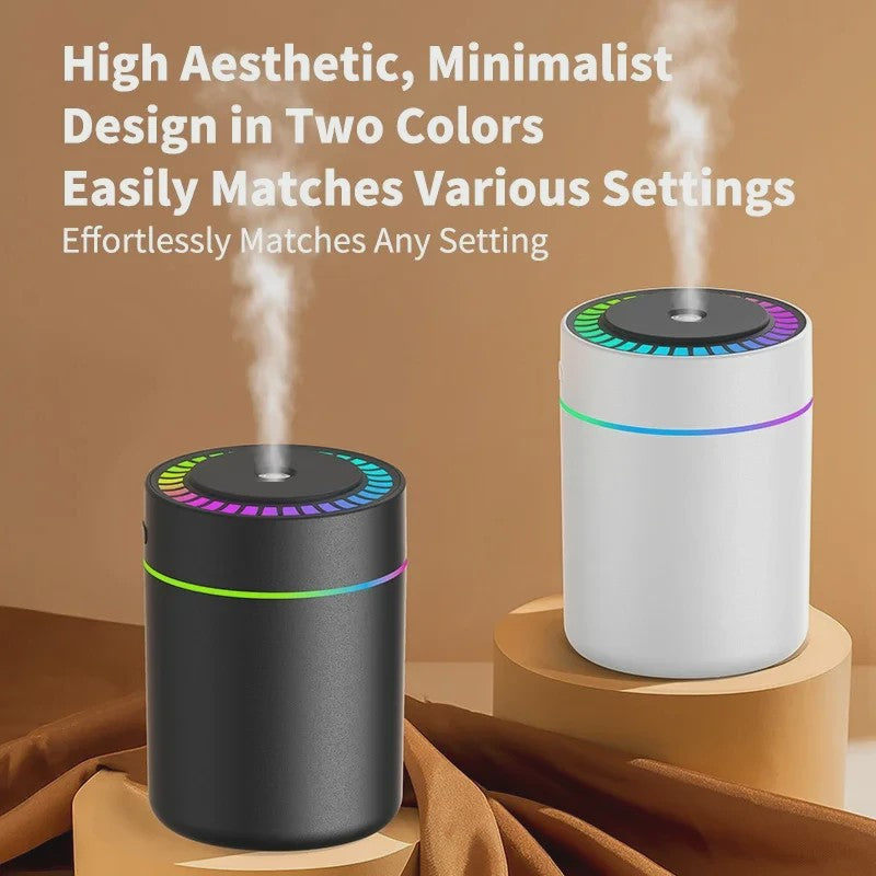 180ML Mini Luchtbevochtiger & Aroma Diffuser met USB en Sfeerverlichting - Ideaal voor Auto, Huis & Slaapkamer