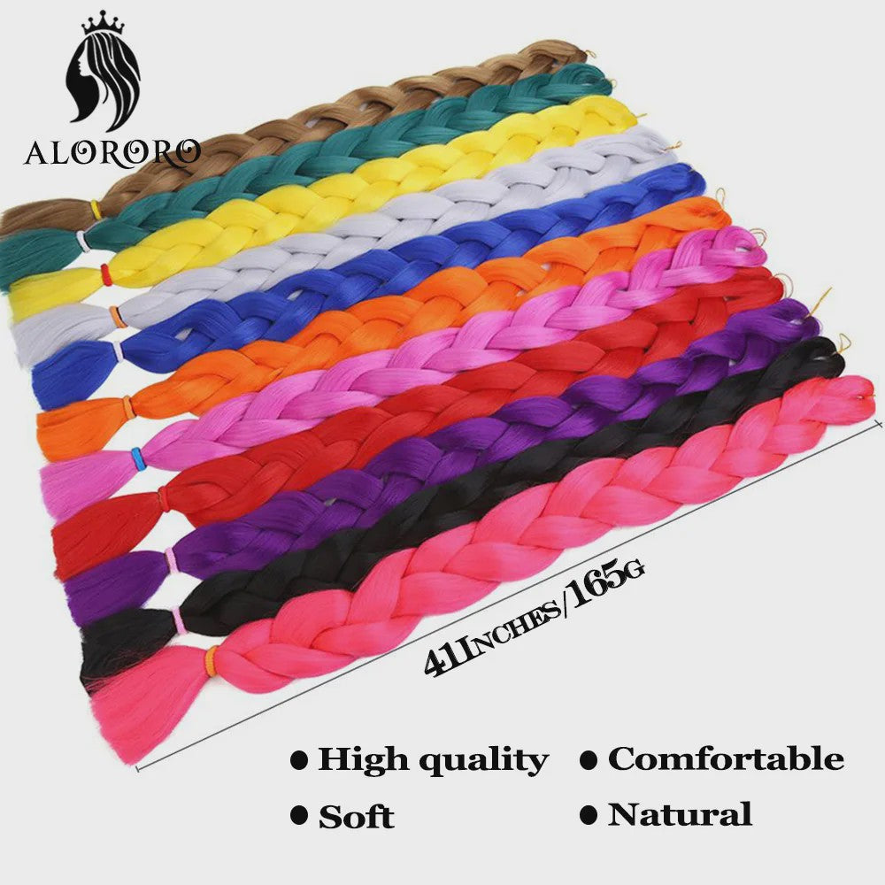 Alororo Jumbo Braids Haarverlenging - 82 Inch Synthetisch Hittebestendig Vlecht Haar