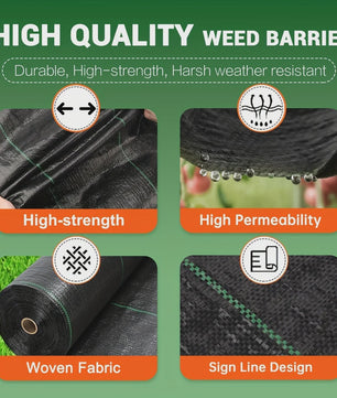 Heavy-Duty Weed Control Fabric - Duurzaam Landscaping Geotextiel