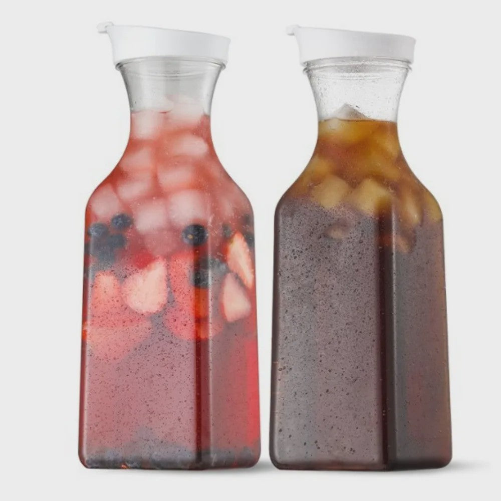 1000ML Vierkante Sapkan van Kunststof met Deksel - Ideaal voor Koelkast en Voorraadkast
