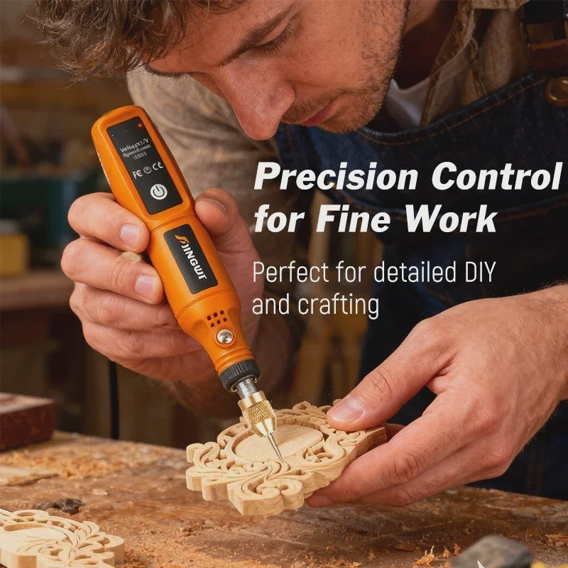Draadloze Mini Rotary Tool: USB Oplaadbare Boor & Polijstmachine voor DIY Projecten