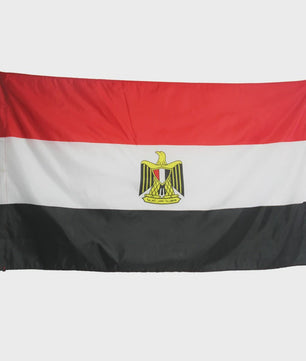 Egyptische Vlag Polyester 3x5ft met Ophangringen - Buiten & Binnen Decoratie