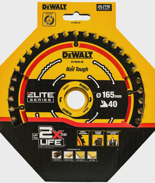 DEWALT DT10640 Cirkelzaagblad 165mm, 40T - Duurzaam & Precisie voor Hout