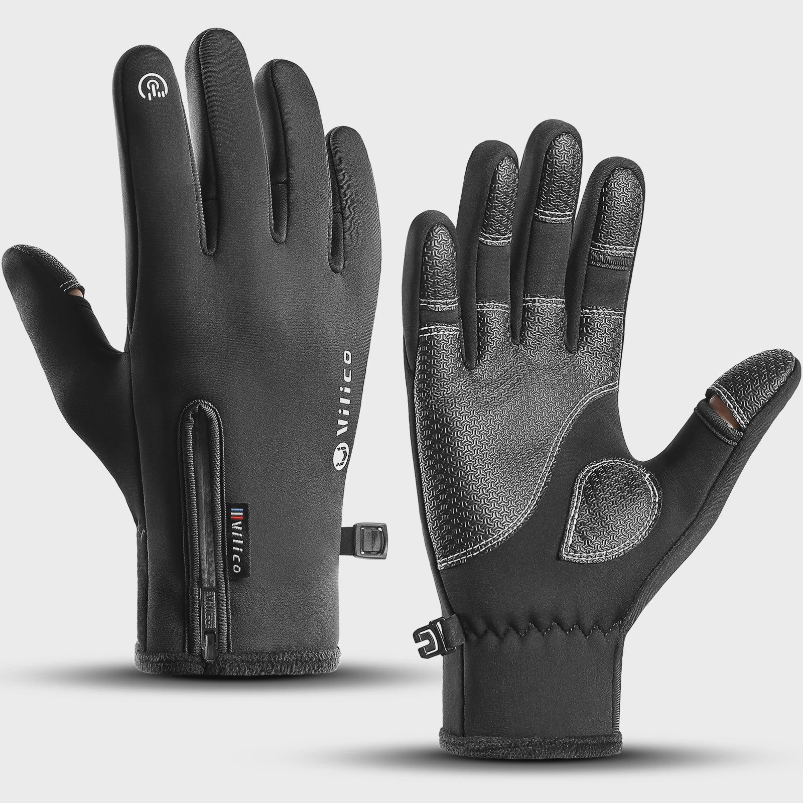 Warme Fleece Handschoenen met Touchscreen - Waterdicht & Winddicht voor Fietsen, Vissen en Buitenactiviteiten