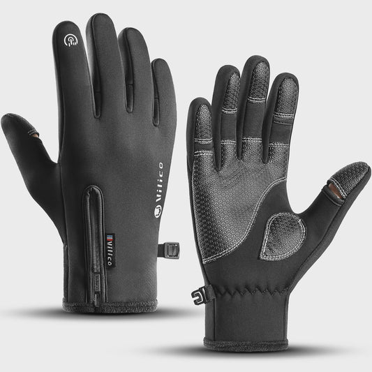 Warme Fleece Handschoenen met Touchscreen - Waterdicht & Winddicht voor Fietsen, Vissen en Buitenactiviteiten