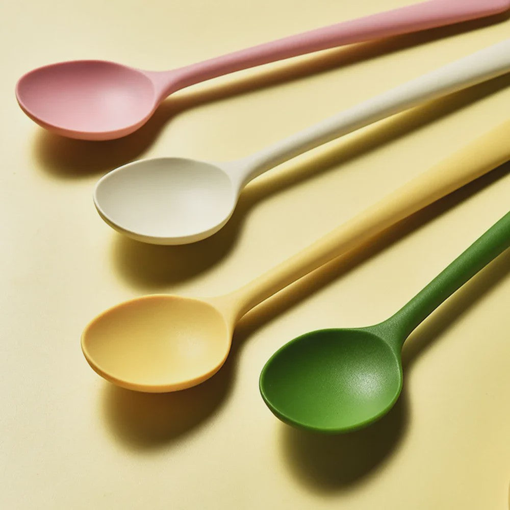 Siliconen Bestekset: Lepels, Koffielepels & Eetstokjes (2/8 Stuks)