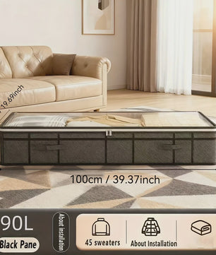 Opvouwbare Opbergbox Onder het Bed - Ruime Non-Woven Organizer voor Kleding & Dekens