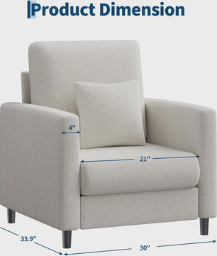 Moderne 2-zits bank en fauteuil set - Compact en comfortabel voor kleine ruimtes
