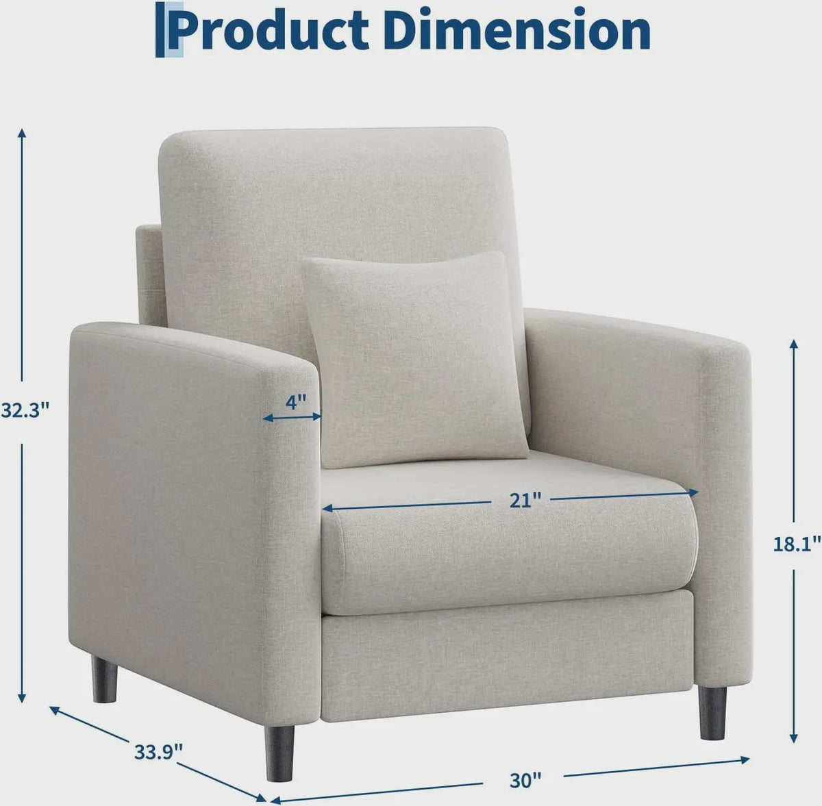 Moderne 2-zits bank en fauteuil set - Compact en comfortabel voor kleine ruimtes