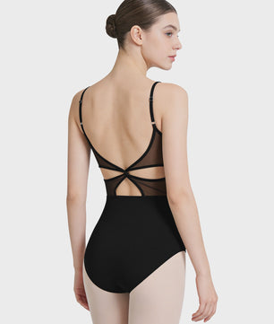 Verstelbaar Dans Leotard Dames met Mesh Rug en Borstvoering - Ballet & Danskleding