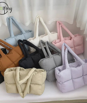 Gewatteerde Dames Shopper Tas - Retro Trendy, Grote Capaciteit & Waterdicht
