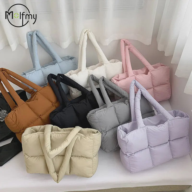 Gewatteerde Dames Shopper Tas - Retro Trendy, Grote Capaciteit & Waterdicht