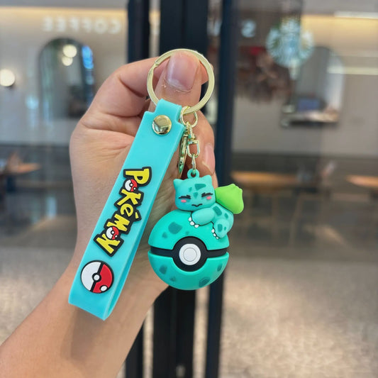 Pokémon Sleutelhanger Set met Pikachu, Eevee & Charmander - Leuke Anime Accessoire voor Tassen & Rugzakken