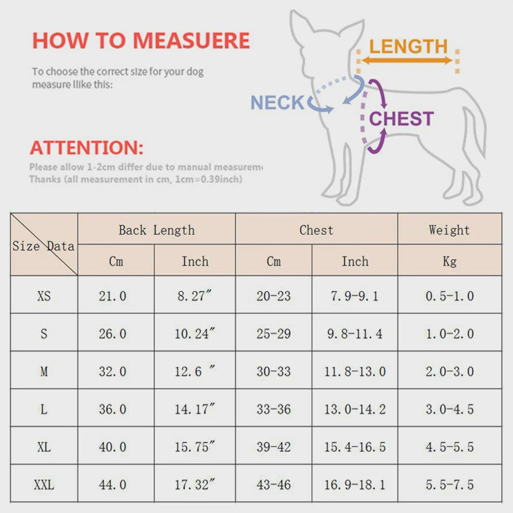 Warme Gebreide Hondentrui voor Kleine Honden - Chihuahua, Yorkshire Terrier & Puppy