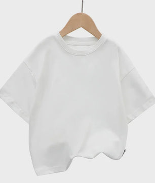 Zomer T-shirt Kinderen Korte Mouw Katoen - Trendy & Comfortabel voor Jongens & Meisjes (2-12 Jaar)