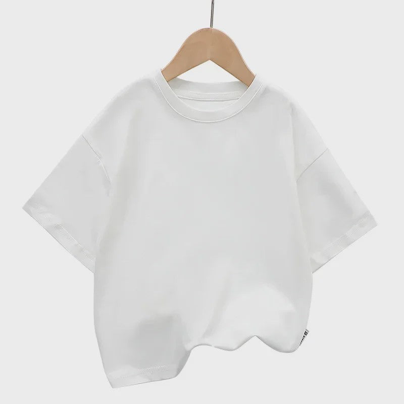Zomer T-shirt Kinderen Korte Mouw Katoen - Trendy & Comfortabel voor Jongens & Meisjes (2-12 Jaar)