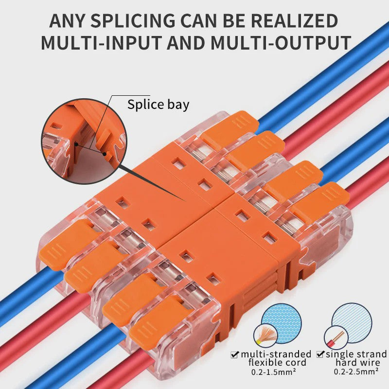 JINH CMK64 Snelkoppeling Klemmenblokken - 2/3/4-polig, Splicing Elektrische Connectoren