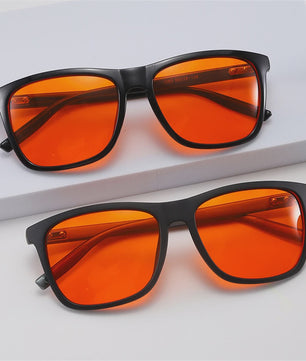 Klassieke Blauwlichtblokkerende Bril met Oranje Lenzen - Heren & Dames