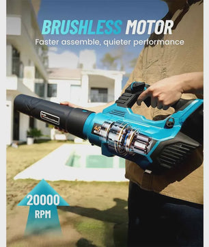 Seesii 40V Accu Bladblazer - Krachtige 680CFM Turbo Blower met Dubbele Batterij & Makita Compatibiliteit
