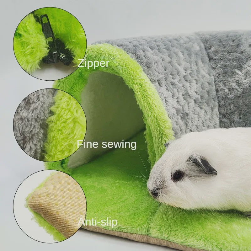Pluche Hamster Speeltunnel - Warm Hol voor Kleine Huisdieren
