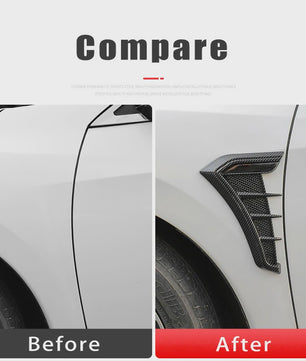 Decoratieve Zijfender Stickers voor BMW M Performance - Carbon & Piano Black