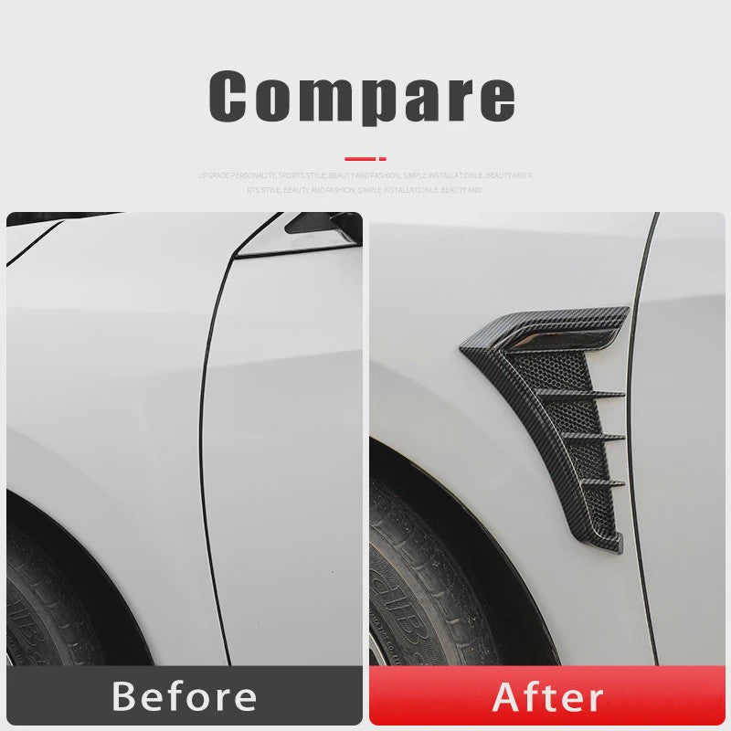 Decoratieve Zijfender Stickers voor BMW M Performance - Carbon & Piano Black