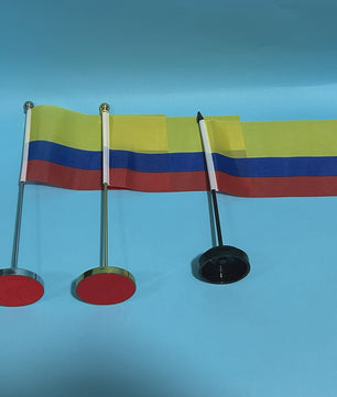 Colombiaanse Vlag voor Bureau - 14x21cm Polyester Decoratie