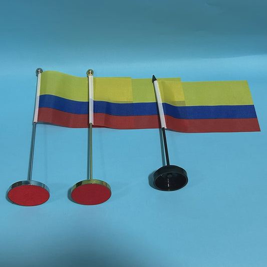 Colombiaanse Vlag voor Bureau - 14x21cm Polyester Decoratie