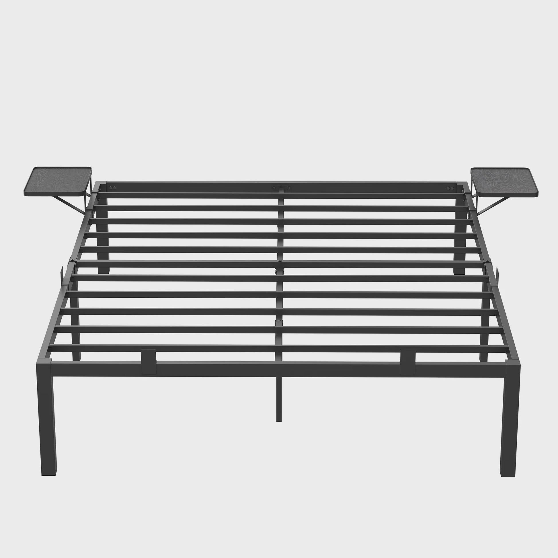 Stalen Bedframe met Nachtkastjes en Opbergruimte - Dubbel Bed