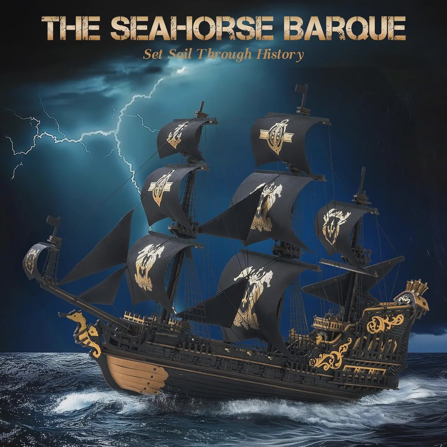 Robotime ROKR Houten 3D Puzzel Model Schepen - Zeeparel Barque