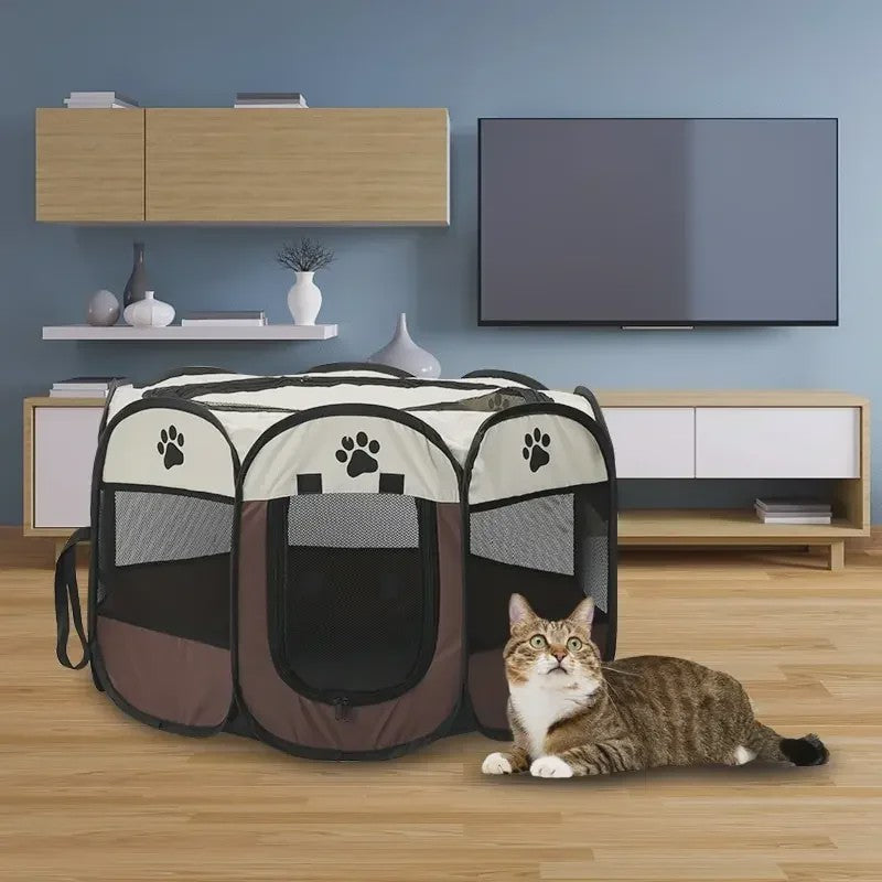 Draagbare Opvouwbare Pet Tent - Octagonale Puppy Kennel & Kattenren