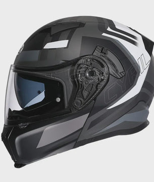 Cyril Motorcross Flip-Up Helm - Volledig Gelaatsmasker met Breed Helder Vizier & DOT Keurmerk