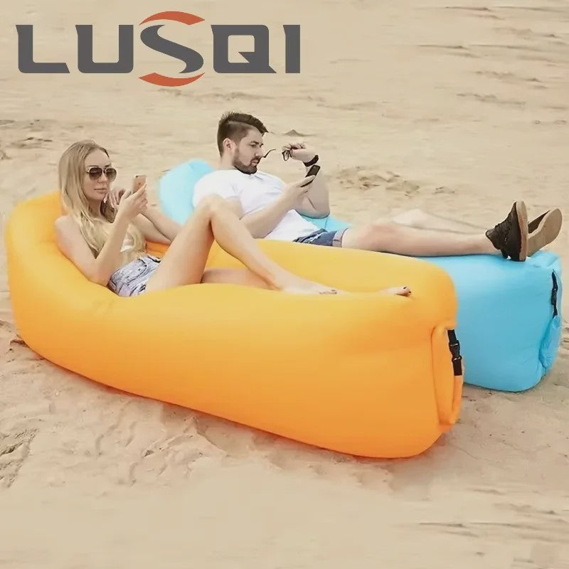 Opblaasbare Lounger & Luchtbank - Snel Opblaasbaar, Comfortabel voor Buiten & Thuis