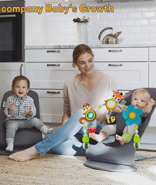 Multifunctionele Baby Activiteitenboog met Muziek & Speelgoed - Kinderwagen, Reiswieg, Autostoel