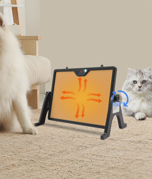 Verstelbare Warmteplaat 180W met Rotatie & Verlichting voor Kuikens, Puppy's en Kittens