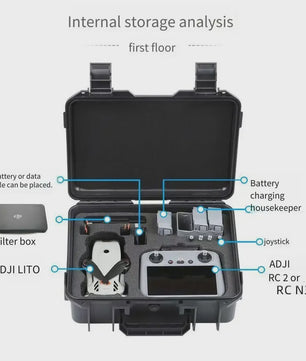 Waterdichte en Schokbestendige Opbergkoffer voor DJI Lito X1 Drone - Draagbaar & Veilig