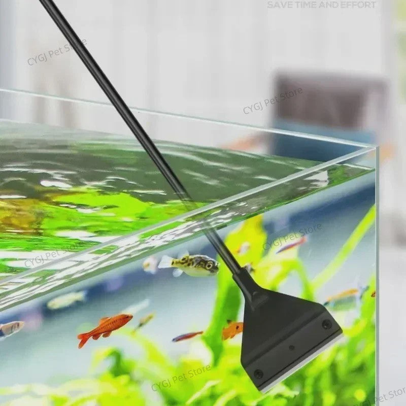 Aquarium Schraper: Dubbelzijdig Algenverwijderaar voor Glas en Zand
