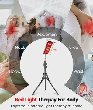 Professionele LED Roodlicht & Near-Infra Rood Therapie Lamp voor Gehele Lichaam & Gezicht