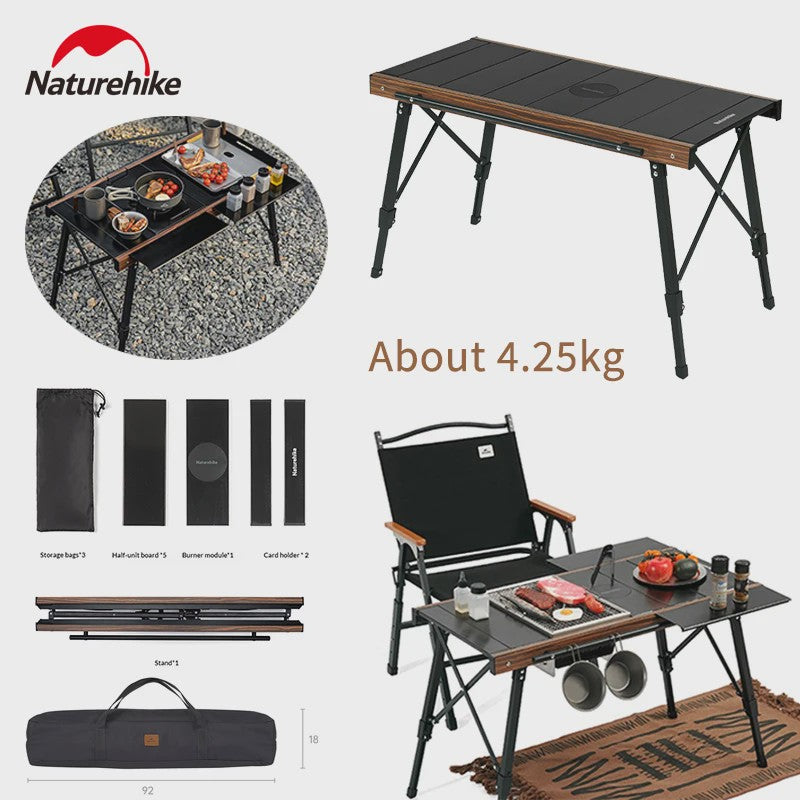Naturehike IGT Modulaire Aluminium Vouwtafel - Snel Opzetbaar voor Camping & BBQ
